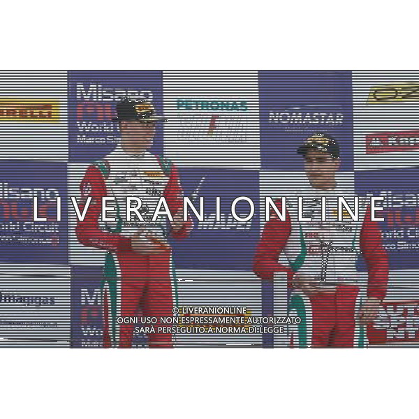 Italian F.4 Championship Powered by Abatrh, Manche A - B, Gara A - B, Gara A - B, nella foto: Mick Schumacher, sul podio, ESULTA, Â©Claudio Zamagni/Agenzia Aldo Liverani s.a.s.