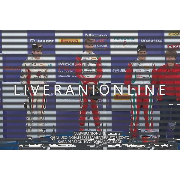 Italian F.4 Championship Powered by Abatrh, Manche A - B, Gara A - B, Gara A - B, nella foto: Mick Schumacher, sul podio, Â©Claudio Zamagni/Agenzia Aldo Liverani s.a.s.