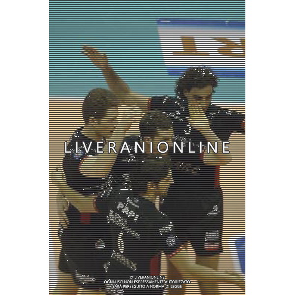 final four di volley serie A forli 26/02/2005 partita: Sysley - Padova nella foto: esultanza Festa - sysley ph rosa/agenzia aldo liverani