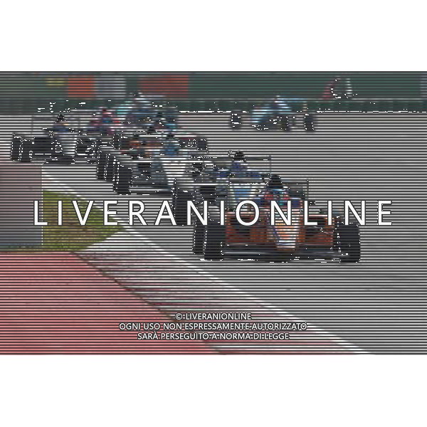 Italian F.4 Championship Powered by Abatrh, Manche A - B, Gara A - B, Gara A - B, nella foto: DEVLIN DE FRANCESCO, IN TESTA AL GRUPPO, Â©Claudio Zamagni/Agenzia Aldo Liverani s.a.s.