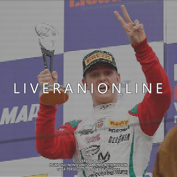 Italian F.4 Championship Powered by Abatrh, Manche B - C, Gara B - C, Gara 2, nella foto: MICK SCHUMACHER, ESULTA SUL PODIO, Â©Claudio Zamagni/Agenzia Aldo Liverani s.a.s.