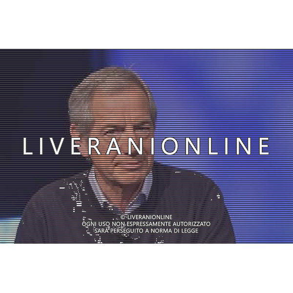 Trasmissione TV \' In mezz\'ora \' Roma - 10.04.2016 - Studi Rai Teulada - nella foto: Guido Bertolaso / Ph. Corradetti - Ag. Aldo Liverani sas