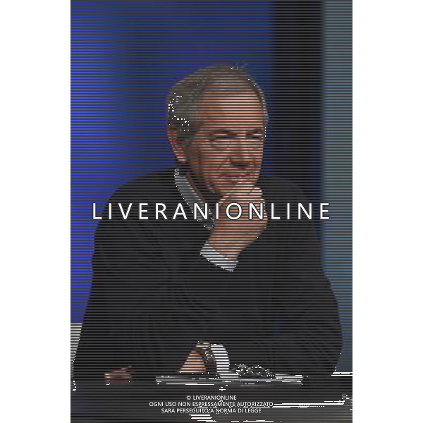 Trasmissione TV \' In mezz\'ora \' Roma - 10.04.2016 - Studi Rai Teulada - nella foto: Guido Bertolaso / Ph. Corradetti - Ag. Aldo Liverani sas