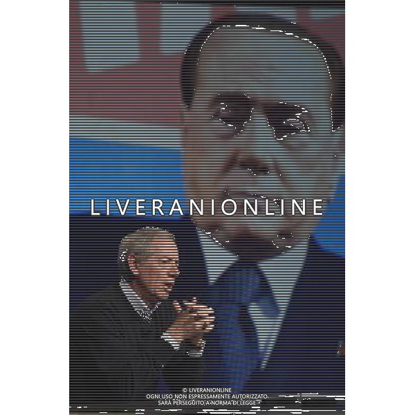 Trasmissione TV \' In mezz\'ora \' Roma - 10.04.2016 - Studi Rai Teulada - nella foto: Guido Bertolaso / Ph. Corradetti - Ag. Aldo Liverani sas