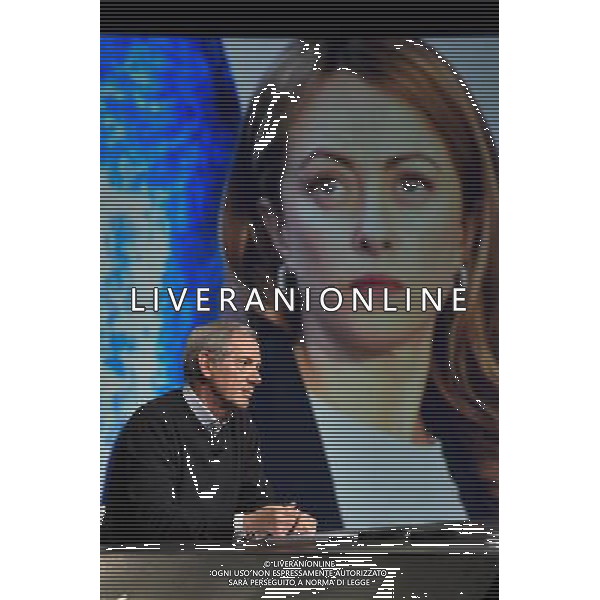 Trasmissione TV \' In mezz\'ora \' Roma - 10.04.2016 - Studi Rai Teulada - nella foto: Guido Bertolaso / Ph. Corradetti - Ag. Aldo Liverani sas