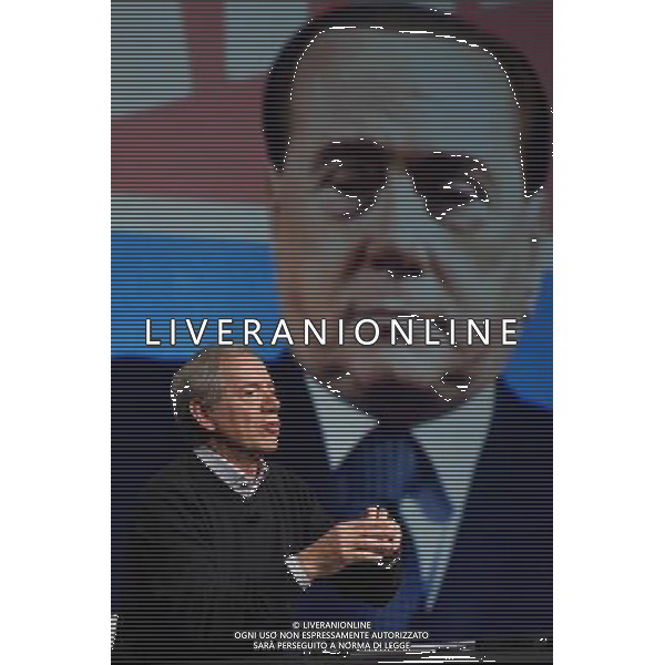 Trasmissione TV \' In mezz\'ora \' Roma - 10.04.2016 - Studi Rai Teulada - nella foto: Guido Bertolaso / Ph. Corradetti - Ag. Aldo Liverani sas