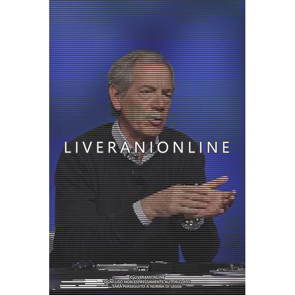 Trasmissione TV \' In mezz\'ora \' Roma - 10.04.2016 - Studi Rai Teulada - nella foto: Guido Bertolaso / Ph. Corradetti - Ag. Aldo Liverani sas
