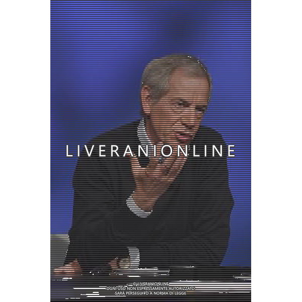Trasmissione TV \' In mezz\'ora \' Roma - 10.04.2016 - Studi Rai Teulada - nella foto: Guido Bertolaso / Ph. Corradetti - Ag. Aldo Liverani sas