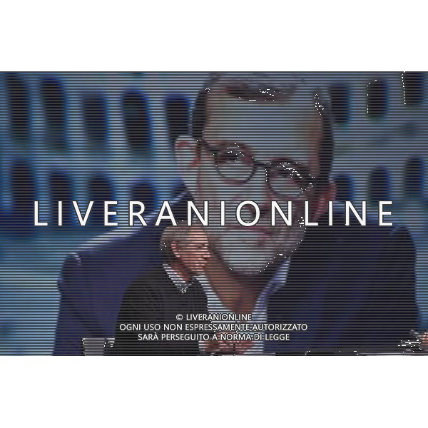 Trasmissione TV \' In mezz\'ora \' Roma - 10.04.2016 - Studi Rai Teulada - nella foto: Guido Bertolaso / Ph. Corradetti - Ag. Aldo Liverani sas