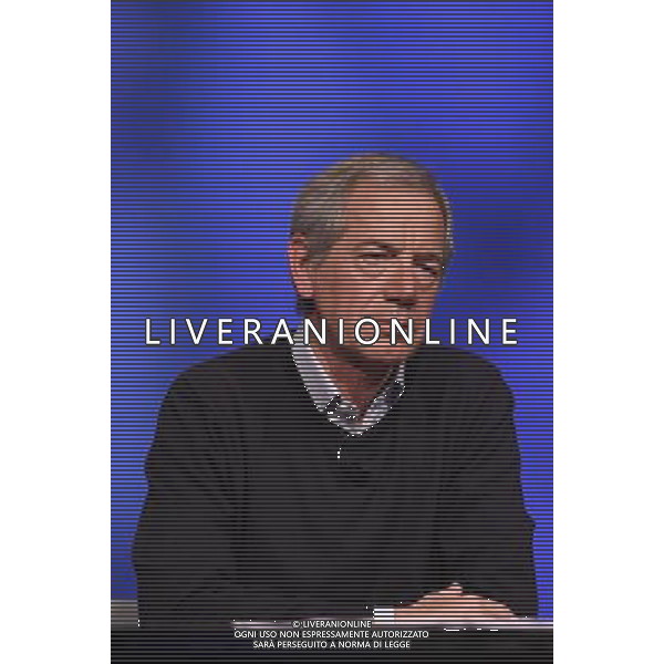 Trasmissione TV \' In mezz\'ora \' Roma - 10.04.2016 - Studi Rai Teulada - nella foto: Guido Bertolaso / Ph. Corradetti - Ag. Aldo Liverani sas