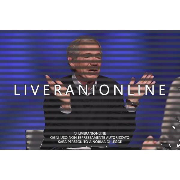 Trasmissione TV \' In mezz\'ora \' Roma - 10.04.2016 - Studi Rai Teulada - nella foto: Guido Bertolaso / Ph. Corradetti - Ag. Aldo Liverani sas