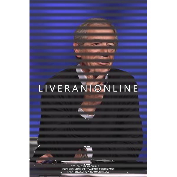 Trasmissione TV \' In mezz\'ora \' Roma - 10.04.2016 - Studi Rai Teulada - nella foto: Guido Bertolaso / Ph. Corradetti - Ag. Aldo Liverani sas