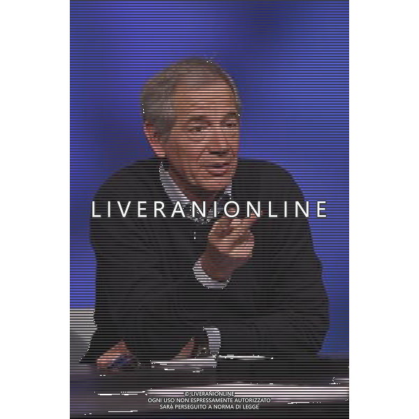 Trasmissione TV \' In mezz\'ora \' Roma - 10.04.2016 - Studi Rai Teulada - nella foto: Guido Bertolaso / Ph. Corradetti - Ag. Aldo Liverani sas