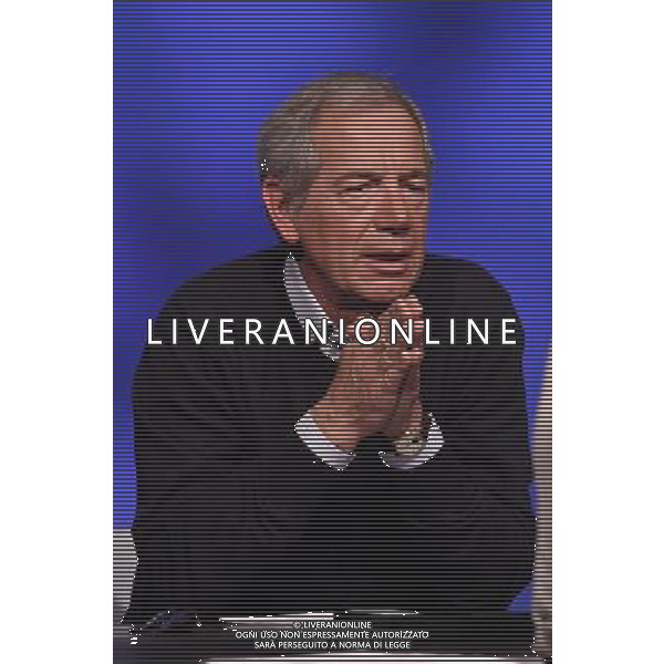 Trasmissione TV \' In mezz\'ora \' Roma - 10.04.2016 - Studi Rai Teulada - nella foto: Guido Bertolaso / Ph. Corradetti - Ag. Aldo Liverani sas