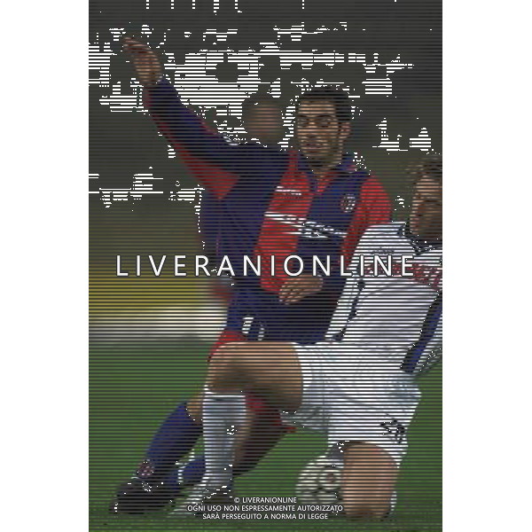 bologna - atalanta 10/11/2001 coppa italia nella foto bellucci e carrera massimo foto aldo liverani