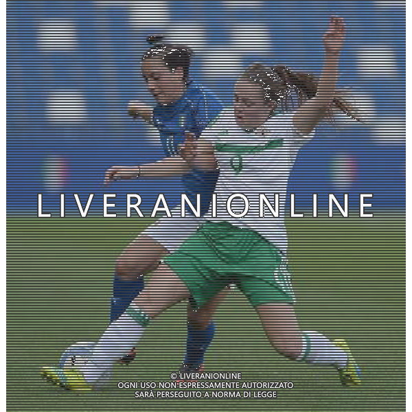 Qualificazioni ai Campionati Europei di Calcio Femminle UEFA Olanda 2017 Gruppo 6 Reggio Emilia - 12.04.2016 Italia-Irlanda del Nord Nella Foto:parisi alice-magill simone /Ph.Vitez-Ag. Aldo Liverani
