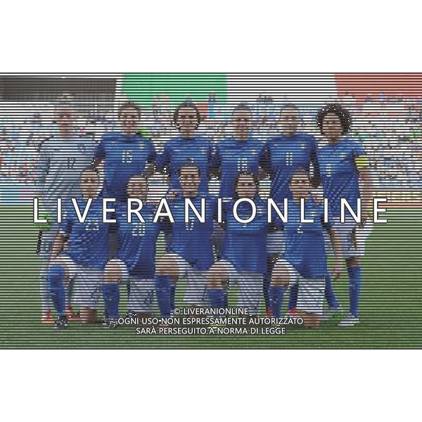 Qualificazioni ai Campionati Europei di Calcio Femminle UEFA Olanda 2017 Gruppo 6 Reggio Emilia - 12.04.2016 Italia-Irlanda del Nord Nella Foto:italia squadra formazione bartoli,bonansea,caccamo,gama,mauro,schroffenegger,linari,parisi,rosucci,stracchi,tucceri /Ph.Vitez-Ag. Aldo Liverani