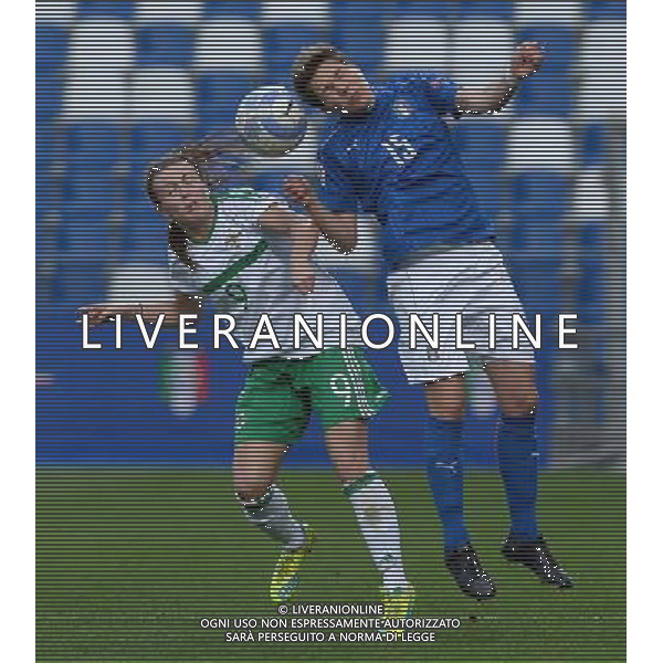 Qualificazioni ai Campionati Europei di Calcio Femminle UEFA Olanda 2017 Gruppo 6 Reggio Emilia - 12.04.2016 Italia-Irlanda del Nord Nella Foto:linari elena-magill simone /Ph.Vitez-Ag. Aldo Liverani