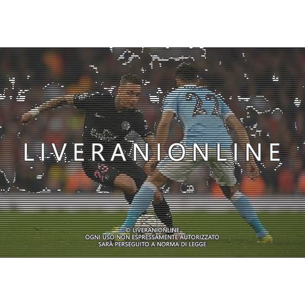Paris Saint-Germain\'s Gregory van der Wiel takes on Manchester City\'s Gael Clichy Photographer Dave Howarth/CameraSport Football - UEFA Champions League Quarter Final Second Leg - Manchester City v Paris Saint-Germain - Tuesday 12th April 2016 - Etihad Stadium - Manchester © CameraSport - 43 Linden Ave. Countesthorpe. Leicester. England. LE8 5PG - Tel: +44 (0) 116 277 4147 - admin@camerasport.com - www.camerasport.com AG ALDO LIVERANI SAS ONLY ITALY