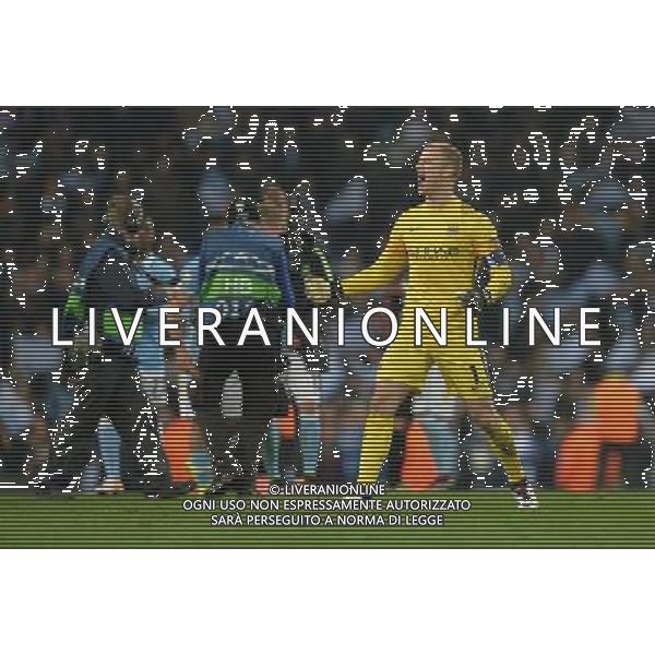 Manchester City\'s Joe Hart celebrates his team\'s victory Photographer Dave Howarth/CameraSport Football - UEFA Champions League Quarter Final Second Leg - Manchester City v Paris Saint-Germain - Tuesday 12th April 2016 - Etihad Stadium - Manchester © CameraSport - 43 Linden Ave. Countesthorpe. Leicester. England. LE8 5PG - Tel: +44 (0) 116 277 4147 - admin@camerasport.com - www.camerasport.com AG ALDO LIVERANI SAS ONLY ITALY