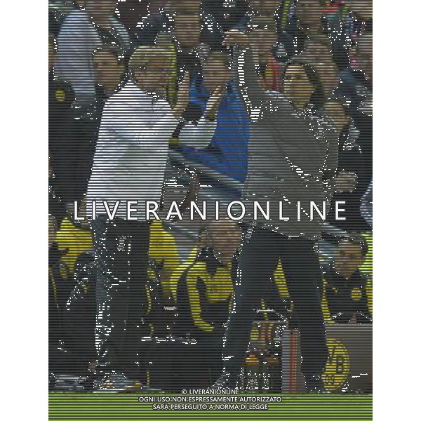 Liverpool\'s Manager Jurgen Klopp is ecstatic Photographer Dave Howarth/CameraSport Football - UEFA Europa League Quarter Final Second Leg - Liverpool v Borussia Dortmund - Thursday 14th April 2016 - Anfield - Liverpool Â© CameraSport - 43 Linden Ave. Countesthorpe. Leicester. England. LE8 5PG - Tel: +44 (0) 116 277 4147 - admin@camerasport.com - www.camerasport.com /Agenzia Aldo Liverani s.a.s./ONLY ITALY-EDITORIAL USE ONLY
