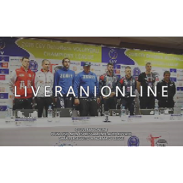 2016.04.15 Krakow Siatkowka , Liga Mistrzow Konferencja prasowa przed turniejem Final Four Ligi Mistrzow w Krakowie organizowanym przez klub Asseco Resovia Rzeszow N/z Aleh Akhrem , Andrzej Kowal , Andrey Ashchev , Vladimir Alekno , Filippo Lanza , Radostin Stoytchev , Ivan Miljkovic , Gianlorenzo Blengini Foto Krzysztof Porebski / PressFocus/NEWSPIX.PL 2016.04.15 Krakow Volleyball , 2016 CEV DenizBank Volleyball Champions League Press Conference before CEV Champions League Final Four in Tauron Krakow Arena organized by Asseco Resovia Rzeszow Aleh Akhrem , Andrzej Kowal , Andrey Ashchev , Vladimir Alekno , Filippo Lanza , Radostin Stoytchev , Ivan Miljkovic , Gianlorenzo Blengini Credit: Krzysztof Porebski / PressFocus --- Newspix.pl / NEWSPIX.PL --- Newspix.pl /AGENZIA ALDO LIVERANI SAS - ITALY ONLY - EDITORIAL USE ONLY *** Local Caption *** www.newspix.pl mail us: info@newspix.pl call us: 0048 022 23 22 222 --- Polish Picture Agency by Ringier Axel Springer Poland
