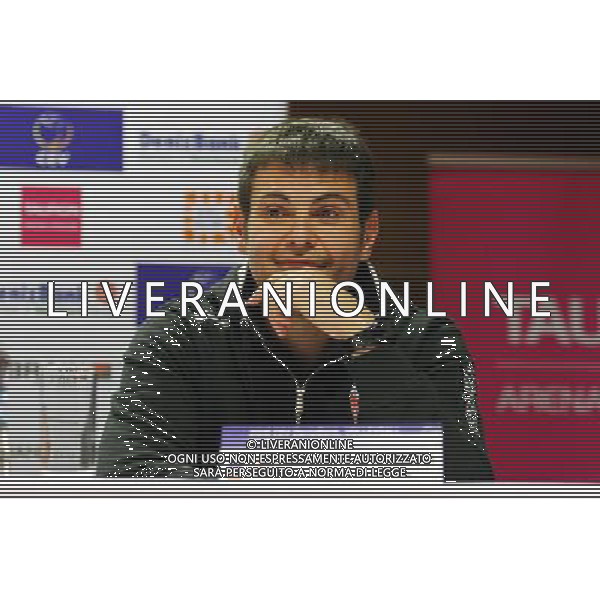 2016.04.15 Krakow Siatkowka , Liga Mistrzow Konferencja prasowa przed turniejem Final Four Ligi Mistrzow w Krakowie organizowanym przez klub Asseco Resovia Rzeszow N/z Gianlorenzo Blengini Foto Krzysztof Porebski / PressFocus/NEWSPIX.PL 2016.04.15 Krakow Volleyball , 2016 CEV DenizBank Volleyball Champions League Press Conference before CEV Champions League Final Four in Tauron Krakow Arena organized by Asseco Resovia Rzeszow Gianlorenzo Blengini Credit: Krzysztof Porebski / PressFocus --- Newspix.pl / NEWSPIX.PL --- Newspix.pl /AGENZIA ALDO LIVERANI SAS - ITALY ONLY - EDITORIAL USE ONLY *** Local Caption *** www.newspix.pl mail us: info@newspix.pl call us: 0048 022 23 22 222 --- Polish Picture Agency by Ringier Axel Springer Poland