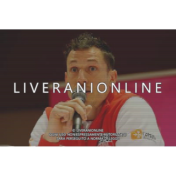 2016.04.15 Krakow Siatkowka , Liga Mistrzow Konferencja prasowa przed turniejem Final Four Ligi Mistrzow w Krakowie organizowanym przez klub Asseco Resovia Rzeszow N/z Aleh Akhrem Foto Krzysztof Porebski / PressFocus/NEWSPIX.PL 2016.04.15 Krakow Volleyball , 2016 CEV DenizBank Volleyball Champions League Press Conference before CEV Champions League Final Four in Tauron Krakow Arena organized by Asseco Resovia Rzeszow Aleh Akhrem Credit: Krzysztof Porebski / PressFocus --- Newspix.pl / NEWSPIX.PL --- Newspix.pl /AGENZIA ALDO LIVERANI SAS - ITALY ONLY - EDITORIAL USE ONLY *** Local Caption *** www.newspix.pl mail us: info@newspix.pl call us: 0048 022 23 22 222 --- Polish Picture Agency by Ringier Axel Springer Poland