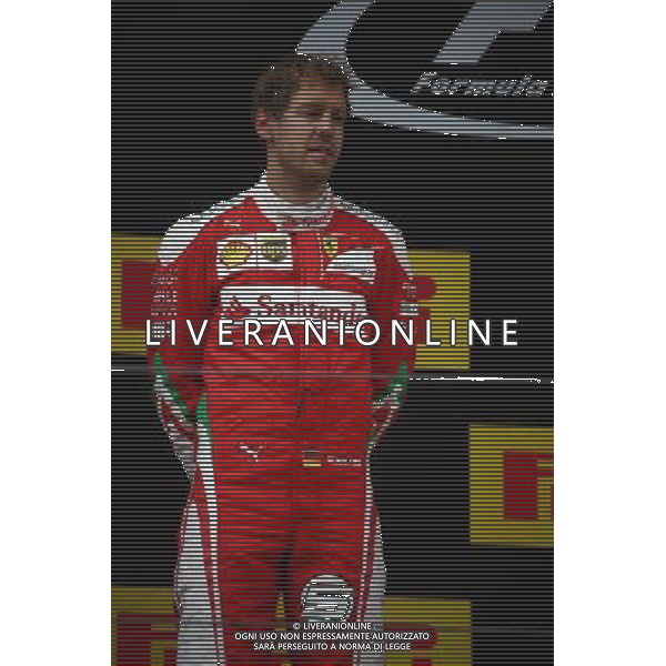 2nd place Sebastian Vettel (GER) Scuderia Ferrari. 17.04.2016. Formula 1 World Championship, Rd 3, Chinese Grand Prix, Shanghai, China, Race Day. AG ALDO LIVERANI SAS ONLY ITALY