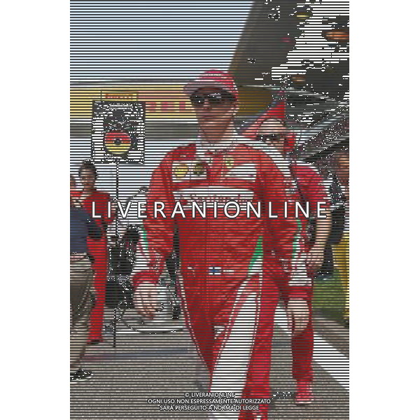 Kimi Raikkonen (FIN) Ferrari on the grid. 17.04.2016. Formula 1 World Championship, Rd 3, Chinese Grand Prix, Shanghai, China, Race Day. AG ALDO LIVERANI SAS ONLY ITALY