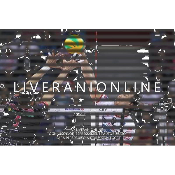 16.04.2016 KRAKOW SIATKOWKA MEZCZYZN LIGA MISTRZOW FINAL FOUR 2016 CHAMPIONS LEAGUE 2016 CEV DenizBank Volleyball Men Champions League Final Four season 2015/2016 MECZ POLFINALOWY Semifinal match MECZ TRENTINO DIATEC - CUCINE LUBE CIVITANOVA N/Z MITAR TZOURITS FOT MACIEJ GOCLON / FOTONEWS / NEWSPIX.PL --- Newspix.pl AG ALDO LIVERANI SAS ONLY ITALY *** Local Caption *** www.newspix.pl mail us: info@newspix.pl call us: 0048 022 23 22 222 --- Polish Picture Agency by Ringier Axel Springer Poland