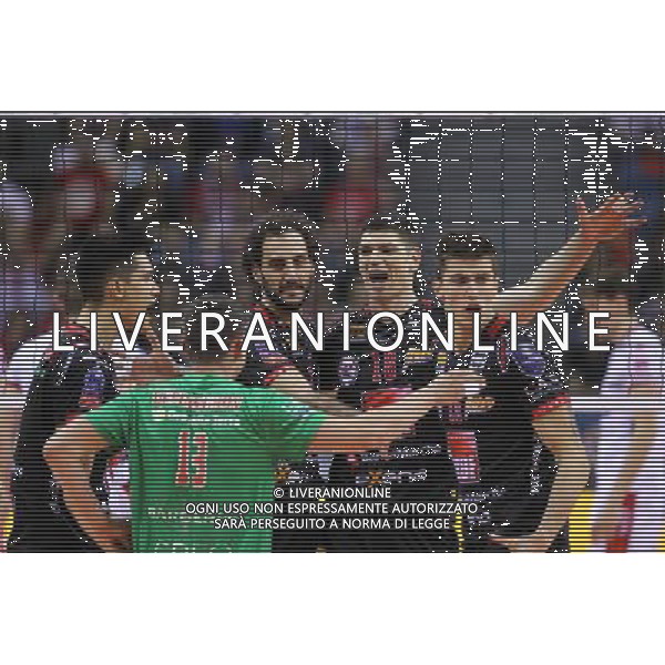 16.04.2016 KRAKOW SIATKOWKA MEZCZYZN LIGA MISTRZOW FINAL FOUR 2016 CHAMPIONS LEAGUE 2016 CEV DenizBank Volleyball Men Champions League Final Four season 2015/2016 MECZ POLFINALOWY Semifinal match MECZ TRENTINO DIATEC - CUCINE LUBE CIVITANOVA N/Z ALESSANDRO FEI MARKO PODRASCANIN KLEMEN CEBULJ RADOSC EMOCJE FOT MACIEJ GOCLON / FOTONEWS / NEWSPIX.PL --- Newspix.pl AG ALDO LIVERANI SAS ONLY ITALY *** Local Caption *** www.newspix.pl mail us: info@newspix.pl call us: 0048 022 23 22 222 --- Polish Picture Agency by Ringier Axel Springer Poland