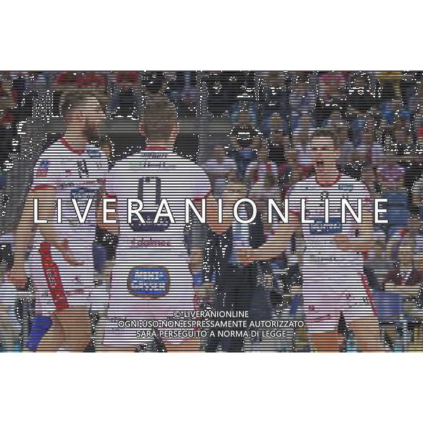 16.04.2016 KRAKOW SIATKOWKA MEZCZYZN LIGA MISTRZOW FINAL FOUR 2016 CHAMPIONS LEAGUE 2016 CEV DenizBank Volleyball Men Champions League Final Four season 2015/2016 MECZ POLFINALOWY Semifinal match MECZ TRENTINO DIATEC - CUCINE LUBE CIVITANOVA N/Z SIMONE GIANNELLI RADOSC EMOCJE FOT MACIEJ GOCLON / FOTONEWS / NEWSPIX.PL --- Newspix.pl AG ALDO LIVERANI SAS ONLY ITALY *** Local Caption *** www.newspix.pl mail us: info@newspix.pl call us: 0048 022 23 22 222 --- Polish Picture Agency by Ringier Axel Springer Poland