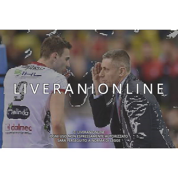 2016.04.16 Krakow Siatkowka mezczyzn Liga Mistrzow Final Four TRENTINO Diatec - Cucine Lube CIVITANOVA N/z GIANNELLI Simone Radostin Stojczew Stoytchev Foto Lukasz Laskowski / PressFocus 2016.04.16 Krakow Men volleyball 2016 CEV DenizBank Volleyball Champions League Final Four TRENTINO Diatec - Cucine Lube CIVITANOVA GIANNELLI Simone Radostin Stojczew Stoytchev Credit: Lukasz Laskowski / PressFocus AG ALDO LIVERANI SAS ONLY ITALY