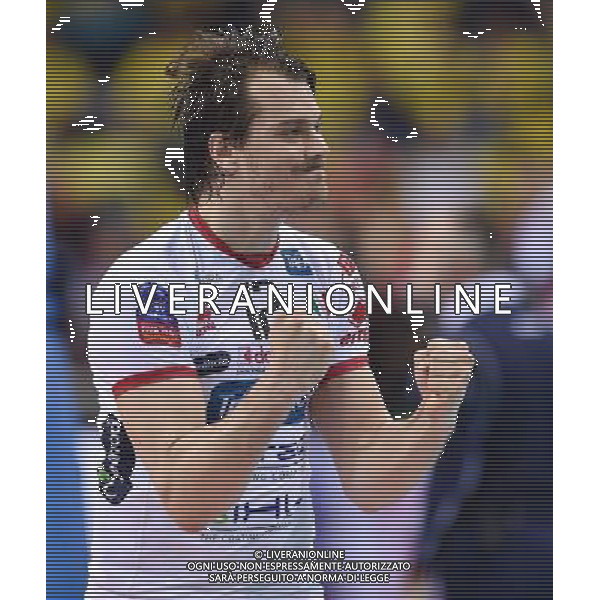 2016.04.16 Krakow Siatkowka mezczyzn Liga Mistrzow Final Four TRENTINO Diatec - Cucine Lube CIVITANOVA N/z TZOURITS Mitar Foto Lukasz Laskowski / PressFocus 2016.04.16 Krakow Men volleyball 2016 CEV DenizBank Volleyball Champions League Final Four TRENTINO Diatec - Cucine Lube CIVITANOVA TZOURITS Mitar Credit: Lukasz Laskowski / PressFocus AG ALDO LIVERANI SAS ONLY ITALY
