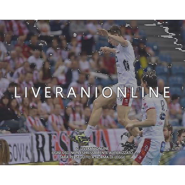 2016.04.16 Krakow Siatkowka mezczyzn Liga Mistrzow Final Four TRENTINO Diatec - Cucine Lube CIVITANOVA N/z GIANNELLI Simone Foto Lukasz Laskowski / PressFocus 2016.04.16 Krakow Men volleyball 2016 CEV DenizBank Volleyball Champions League Final Four TRENTINO Diatec - Cucine Lube CIVITANOVA GIANNELLI Simone Credit: Lukasz Laskowski / PressFocus AG ALDO LIVERANI SAS ONLY ITALY