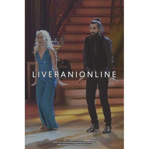 Trasmissione TV \' Ballando con le stelle \' - Roma 16.04.2016 Auditorium Rai - nella foto: Luca Sguazzini e Veera Kinnunen / Ph. Corradetti - Ag. Aldo Liverani sas/ AGENZIA ALDO LIVERANI SAS
