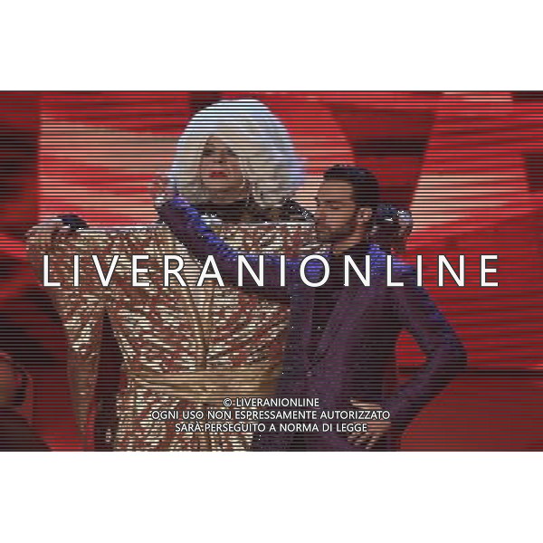 Trasmissione TV \' Ballando con le stelle \' - Roma 16.04.2016 Auditorium Rai - nella foto: Platinette e Raimondo Todaro / Ph. Corradetti - Ag. Aldo Liverani sas/ AGENZIA ALDO LIVERANI SAS