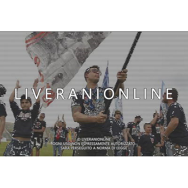 ANCONA vs SPAL, Campionato di Calcio Lega Pro, Girone B, 31» giornata, 17/04/2016, nella foto: GEMELLAGGIO TRA TIFOSERIE,©Claudio Zamagni/ Agenzia Aldo Liverani s.a.s.