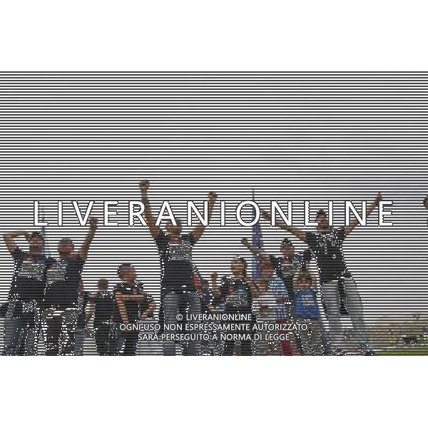 ANCONA vs SPAL, Campionato di Calcio Lega Pro, Girone B, 31» giornata, 17/04/2016, nella foto: TIFOSI DELLA SPAL, ©Claudio Zamagni/ Agenzia Aldo Liverani s.a.s.