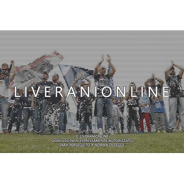 ANCONA vs SPAL, Campionato di Calcio Lega Pro, Girone B, 31» giornata, 17/04/2016, nella foto: GEMELLAGGIO TRA TIFOSERIE, ©Claudio Zamagni/ Agenzia Aldo Liverani s.a.s.