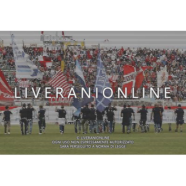 ANCONA vs SPAL, Campionato di Calcio Lega Pro, Girone B, 31» giornata, 17/04/2016, nella foto: GEMELLAGGIO TRA TIFOSERIE, ©Claudio Zamagni/ Agenzia Aldo Liverani s.a.s.