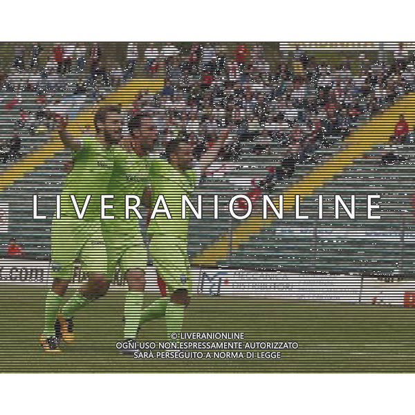 ANCONA vs SPAL, Campionato di Calcio Lega Pro, Girone B, 31» giornata, 17/04/2016, nella foto: ZIGONI, FESTEGGIA IL GOL,©Claudio Zamagni/ Agenzia Aldo Liverani s.a.s.
