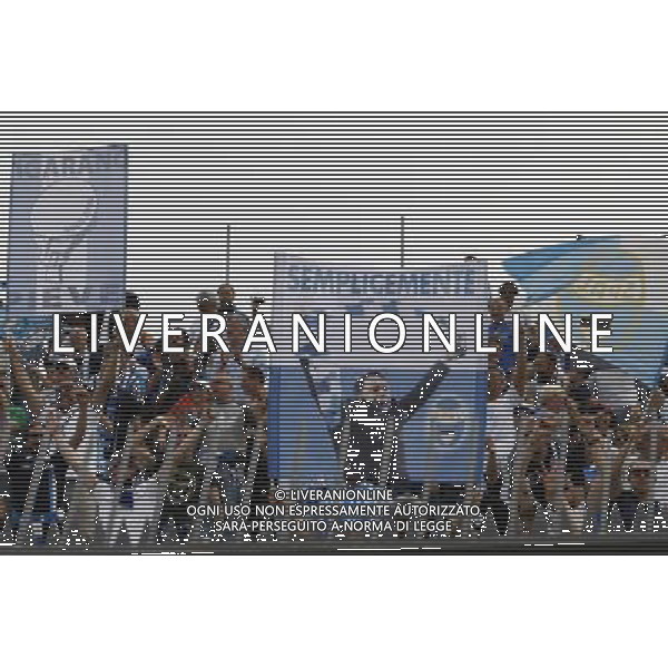 ANCONA vs SPAL, Campionato di Calcio Lega Pro, Girone B, 31» giornata, 17/04/2016, nella foto: TIFOSI DELLA SPAL,©Claudio Zamagni/ Agenzia Aldo Liverani s.a.s.
