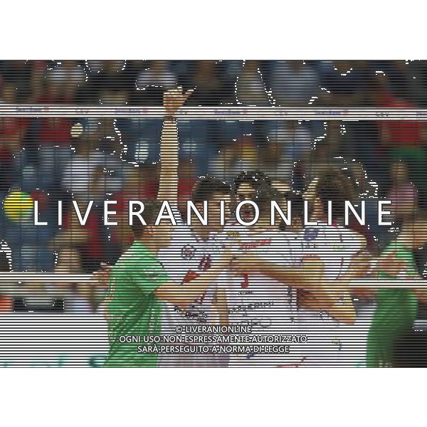 KRAKOW , TAURON ARENA 17.04.2016 SIATKOWKA MEZCZYZN CEV DENIZBANK LIGA MISTRZOW FINAL FOUR MECZ O 3 MIEJSCE ASSECO RESOVIA RZESZOW - CUCINE LUBE CIVITANOVA SEZON 2015 / 2016 NZ RADOSC CUCINE LUBE FOT MICHAL NOWAK / NEWSPIX.PL KRAKOW , TAURON ARENA 17.04.2016 VOLLEYBALL MEN\'S CEV DENIZBANK CHAMPIONS LEAGUE FINAL FOUR 3RD PLACE GAME ASSECO RESOVIA RZESZOW - CUCINE LUBE CIVITANOVA SEASON 2015 / 2016 MICHAL NOWAK / NEWSPIX.PL --- Newspix.pl AG ALDO LIVERANI SAS *** Local Caption *** www.newspix.pl mail us: info@newspix.pl call us: 0048 022 23 22 222 --- Polish Picture Agency by Ringier Axel Springer Poland