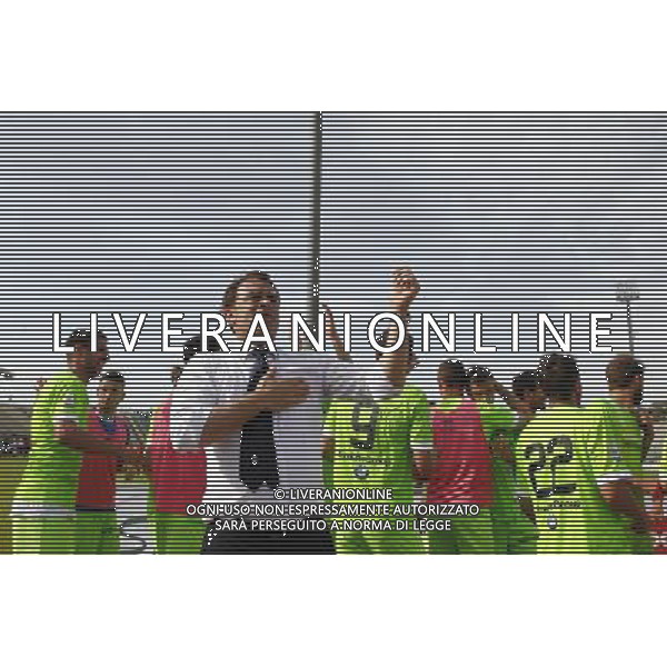 ANCONA vs SPAL, Campionato di Calcio Lega Pro, Girone B, 31» giornata, 17/04/2016, nella foto: LEONARDO SEMPLICI, FESTEGGIA,©Claudio Zamagni/ Agenzia Aldo Liverani s.a.s.
