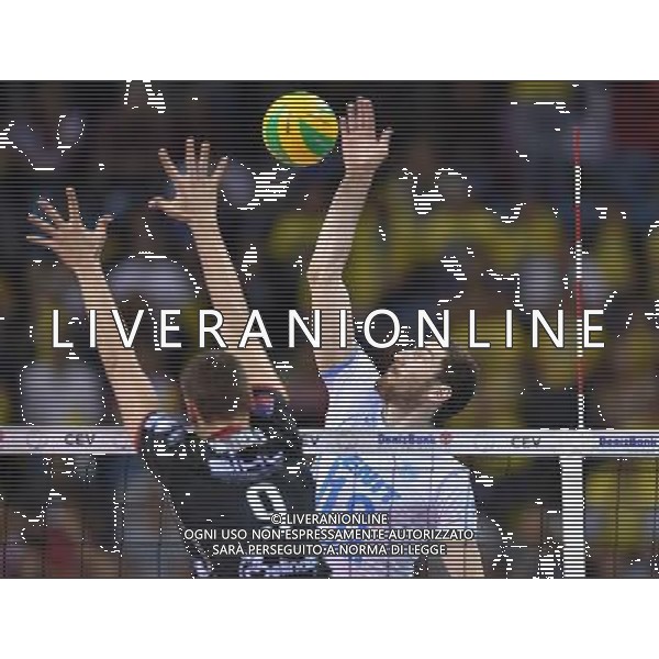 2016.04.17 Krakow Siatkowka mezczyzn Liga Mistrzow Final Four Zenit Kazan - Trentino Diatec N/z Maxim MIKHAILOV Maksim Michajlow Foto Lukasz Laskowski / PressFocus 2016.04.17 Krakow Men volleyball 2016 CEV DenizBank Volleyball Champions League Final Four Zenit Kazan - Trentino Diatec Maxim MIKHAILOV Maksim Michajlow Credit: Lukasz Laskowski / PressFocus / NEWSPIX.PL --- Newspix.pl AG ALDO LIVERANI SAS *** Local Caption *** www.newspix.pl mail us: info@newspix.pl call us: 0048 022 23 22 222 --- Polish Picture Agency by Ringier Axel Springer Poland