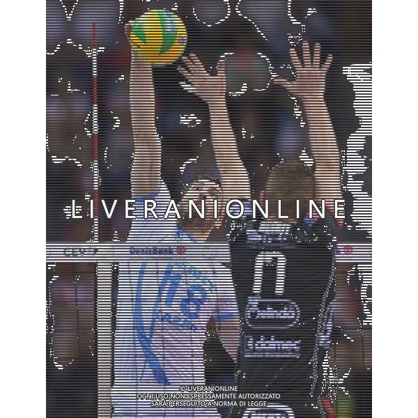 2016.04.17 Krakow Siatkowka mezczyzn Liga Mistrzow Final Four Zenit Kazan - Trentino Diatec N/z Maxim MIKHAILOV Maksim Michajlow Foto Lukasz Laskowski / PressFocus 2016.04.17 Krakow Men volleyball 2016 CEV DenizBank Volleyball Champions League Final Four Zenit Kazan - Trentino Diatec Maxim MIKHAILOV Maksim Michajlow Credit: Lukasz Laskowski / PressFocus / NEWSPIX.PL --- Newspix.pl AG ALDO LIVERANI SAS *** Local Caption *** www.newspix.pl mail us: info@newspix.pl call us: 0048 022 23 22 222 --- Polish Picture Agency by Ringier Axel Springer Poland