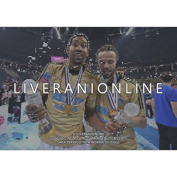 2016.04.17 Krakow Siatkowka mezczyzn Liga Mistrzow Final Four feta dekoracja podium viva Zenit Kazan - Trentino Diatec N/z Wilfredo LEON VENERO Foto Lukasz Laskowski / PressFocus 2016.04.17 Krakow Men volleyball 2016 CEV DenizBank Volleyball Champions League Final Four Zenit Kazan - Trentino Diatec Wilfredo LEON VENERO Credit: Lukasz Laskowski / PressFocus / NEWSPIX.PL --- Newspix.pl AG ALDO LIVERANI SAS *** Local Caption *** www.newspix.pl mail us: info@newspix.pl call us: 0048 022 23 22 222 --- Polish Picture Agency by Ringier Axel Springer Poland