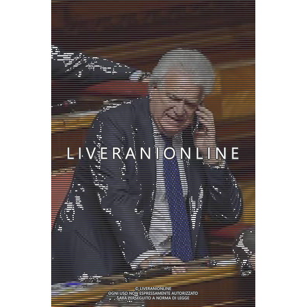 Mozione di sfiducia al governo Roma - 19.04.2016 - Palazzo Madama - nella foto: Denis Verdini / Ph. Corradetti - Ag. Aldo Liverani Sas